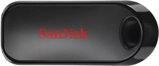 Een USB-stick 2.0 Sandisk Cruzer Snap 128GB koop je bij Totaal Kantoor Goeree