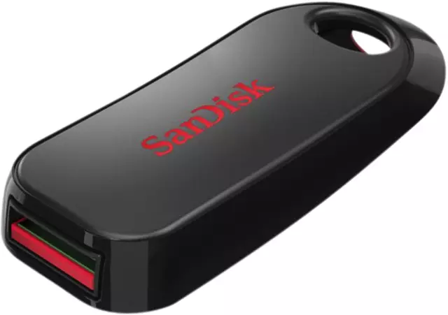 Een USB-stick 2.0 Sandisk Cruzer Snap 64GB koop je bij Totaal Kantoor Goeree