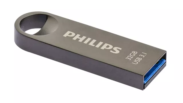 Een USB-stick 3.1 Philips Moon Space Grey 32GB koop je bij L&N Partners voor Partners B.V.