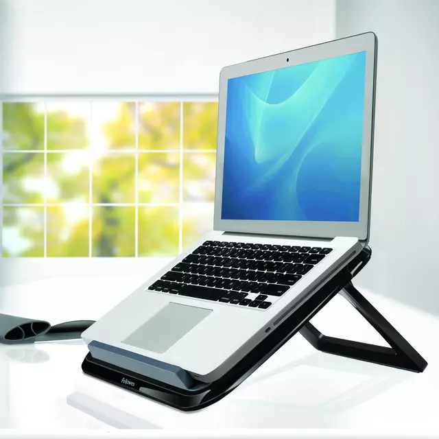 Een Laptopstandaard Fellowes I-Spire Quick Lift zwart koop je bij Van Leeuwen Boeken- en kantoorartikelen