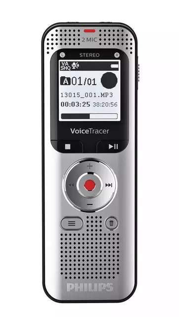 Een Digital voice recorder Philips DVT 2050 voor notities koop je bij Totaal Kantoor Goeree