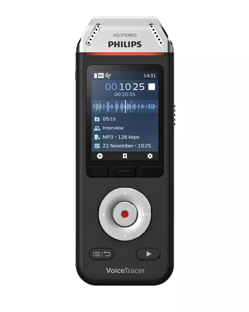 Een Digital voice recorder Philips DVT 2110 voor interviews koop je bij EconOffice