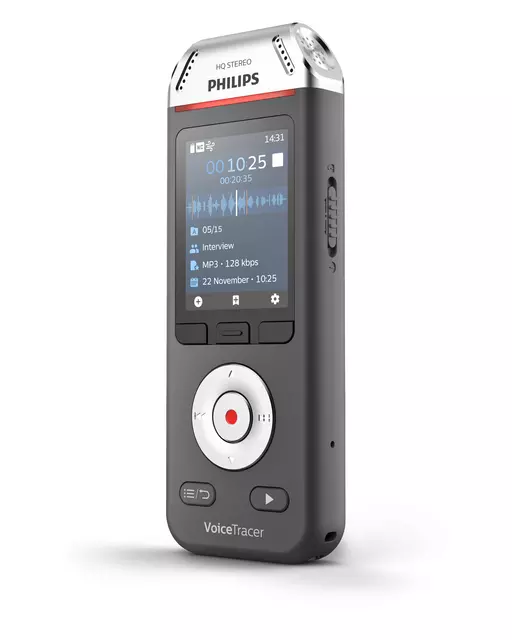 Een Digital voice recorder Philips DVT 2110 voor interviews koop je bij KantoorProfi België BV