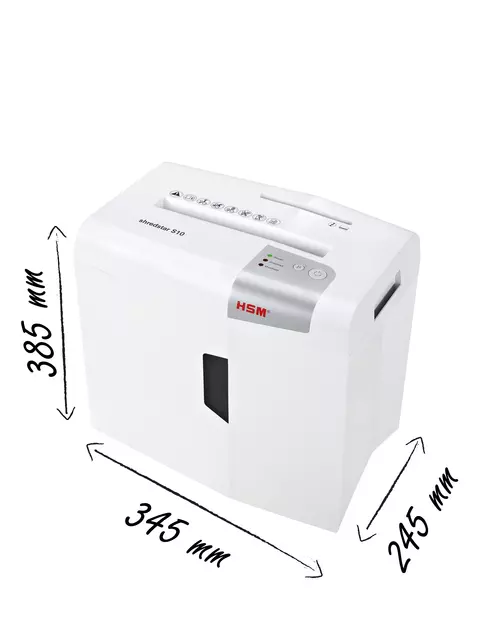 Een Papiervernietiger HSM Shredstar S10 stroken 6mm koop je bij EconOffice