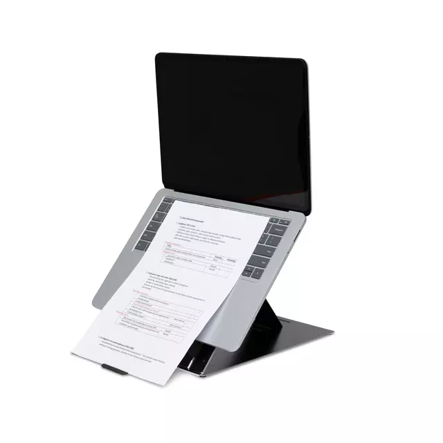 Een Ergonomische laptopstandaard R-Go Tools Riser Duo zwart koop je bij KantoorProfi België BV