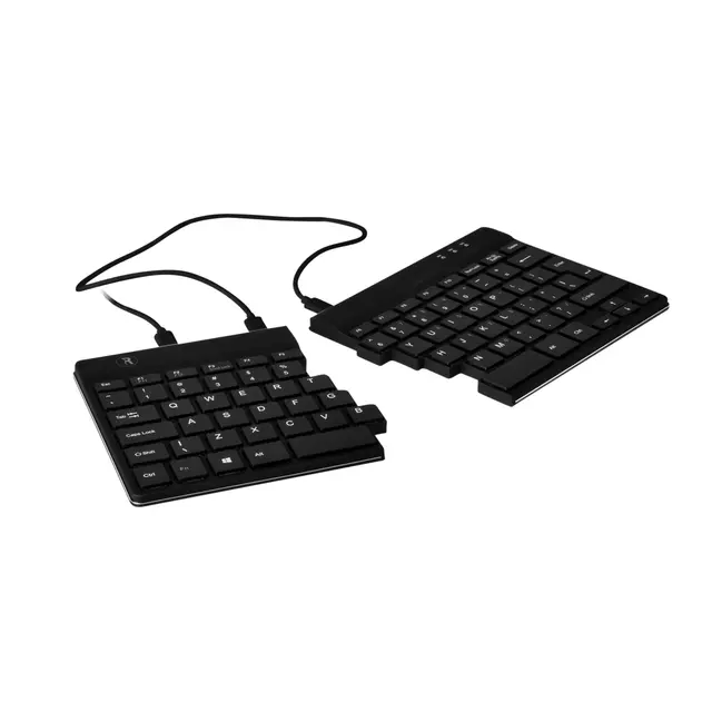 Een Ergonomisch toetsenbord R-Go Tools Split break Azerty zwart koop je bij Totaal Kantoor Goeree