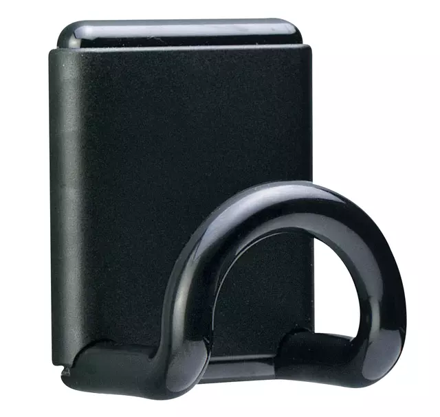 Een Kapstokhaak Unilux magneet 1 haak zwart koop je bij Van Leeuwen Boeken- en kantoorartikelen