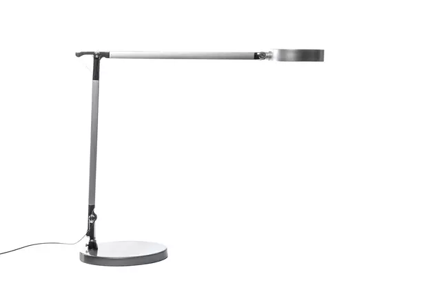 Een Bureaulamp MAUL Grace LED voet dimbaar colour vario zilver koop je bij Kantoorvakhandel van der Heijde