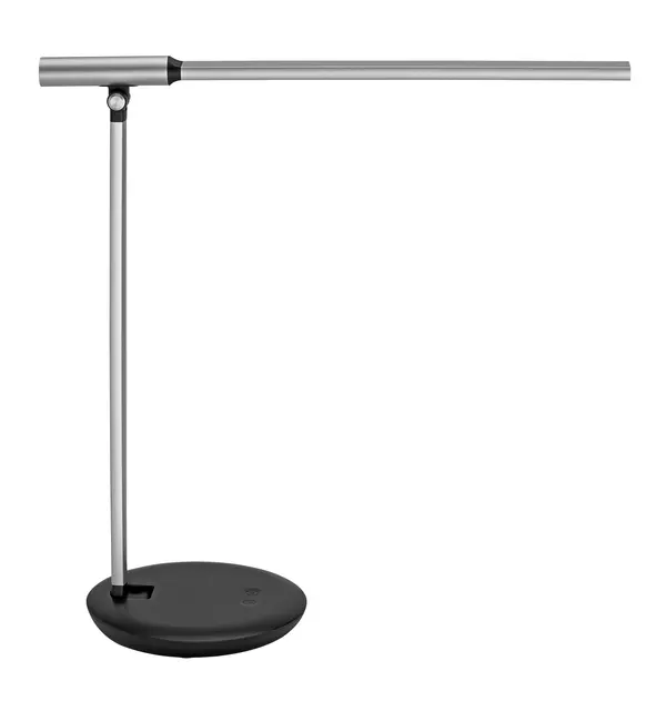 Een Bureaulamp MAUL Rubia LED voet dimbaar colour vario + usbpoort zilver koop je bij EconOffice