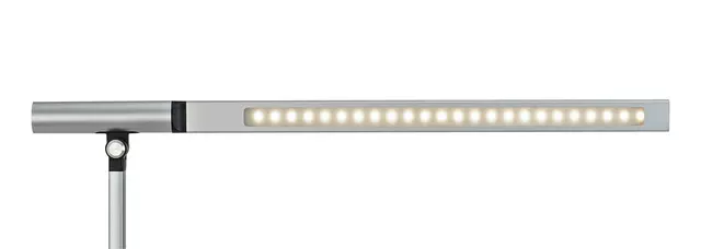 Een Bureaulamp MAUL Rubia LED voet dimbaar colour vario + usbpoort zilver koop je bij MV Kantoortechniek B.V.
