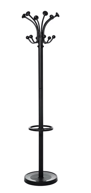 Een Kapstok MAUL Nubis staand 176cm 20 haken zwart RAL9004 koop je bij KantoorProfi België BV