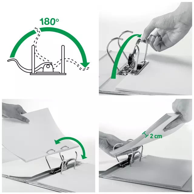 Een Ordner Leitz 1010 180° 80mm PP A4 oranje koop je bij QuickOffice BV