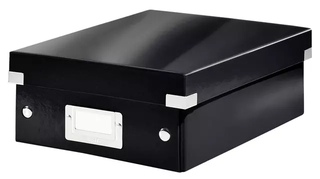 Een Sorteerbox Leitz WOW Click & Store 220x100x282mm zwart koop je bij Goedkope Kantoorbenodigdheden