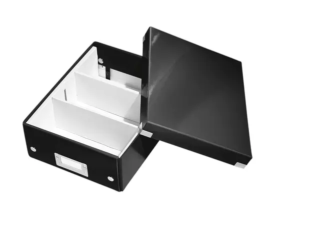 Een Sorteerbox Leitz WOW Click & Store 220x100x282mm zwart koop je bij KantoorProfi België BV
