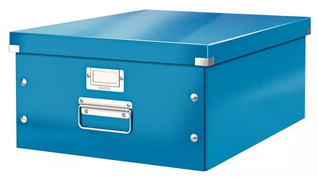 Een Opbergbox Leitz WOW Click & Store 369x200x482mm blauw koop je bij KantoorProfi België BV