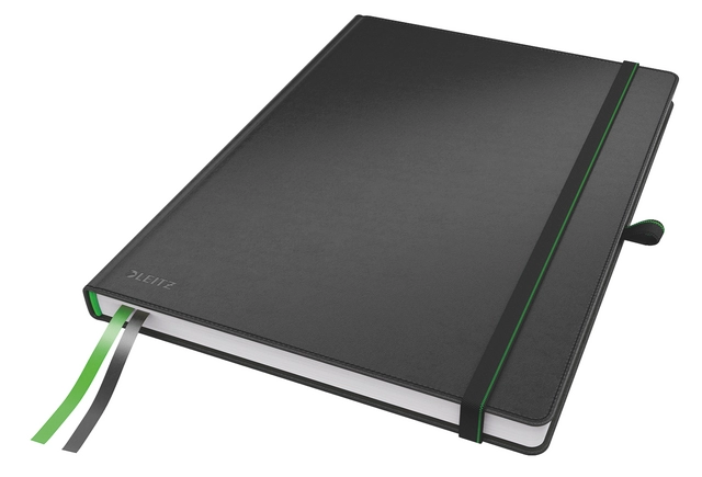 Een Cahier Leitz Complete A4 ligné 160 pages 100g noir koop je bij QuickOffice BV