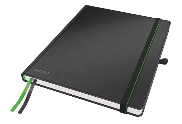 Een Cahier Leitz Complete 187x242mm ligné 160 pages 100g noir koop je bij QuickOffice BV