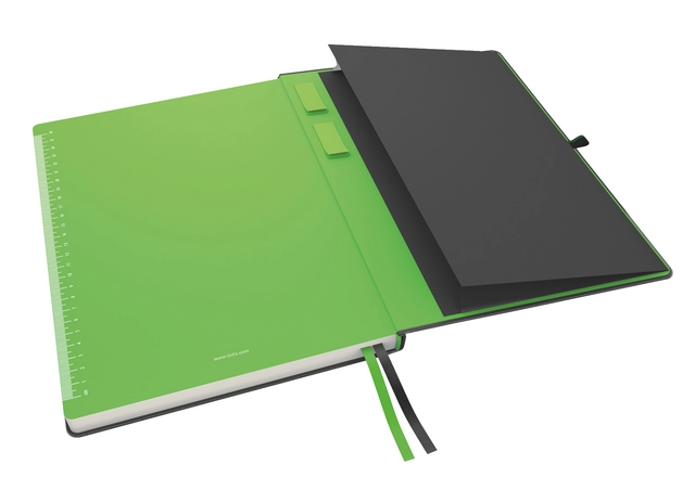 Een Cahier Leitz Complete 187x242mm ligné 160 pages 100g noir koop je bij QuickOffice BV