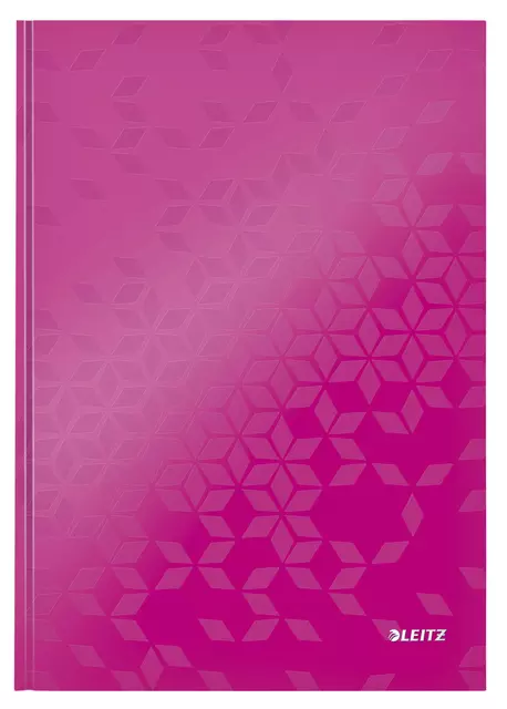 Een Notitieboek Leitz WOW A4 160blz 90gr lijn roze koop je bij Van Leeuwen Boeken- en kantoorartikelen