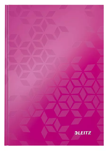 Een Notitieboek Leitz WOW A5 160blz 90gr lijn roze koop je bij Van Leeuwen Boeken- en kantoorartikelen