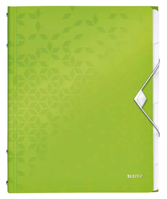 Een Sorteermap Leitz WOW 6 tabbladen PP groen koop je bij MV Kantoortechniek B.V.