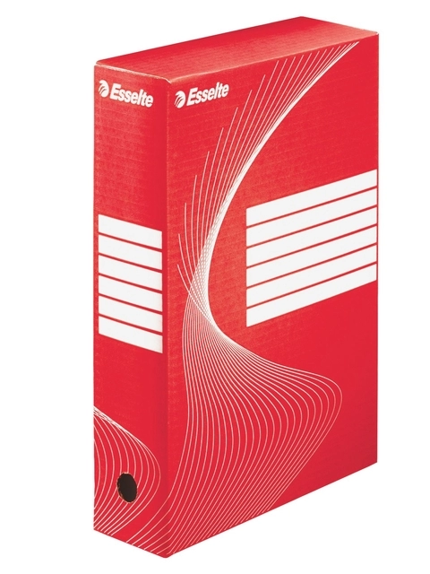 Archiefdoos Esselte Boxycolor 80mm 352x250mm rood