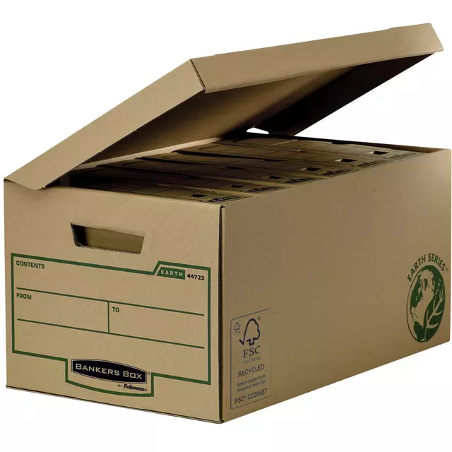 Een Archiefdoos Bankers Box Earth flip top bruin koop je bij EconOffice