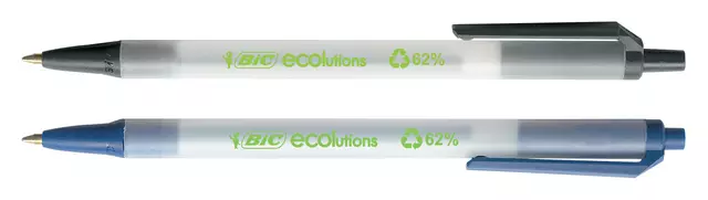 Een Balpen Bic Ecolutions medium zwart koop je bij EconOffice