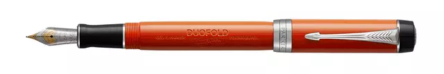 Een Stylo plume Parker Duofold Classic Vintage Big Red Lacquer 18K CT Medium koop je bij QuickOffice BV