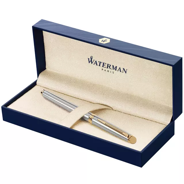 Een Vulpen Waterman Hémisphère stainless steel GT medium koop je bij Totaal Kantoor Goeree