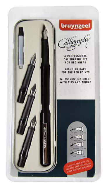 Een Kalligrafiepen Bruynzeel beginnerset 9341P08 koop je bij EconOffice