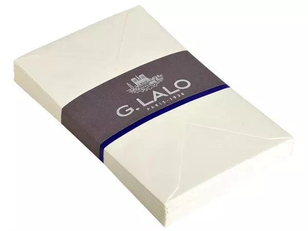 Een Envelop G.Lalo bank C6 114x162mm gegomd gevergeerd wit pak à 25 stuks koop je bij EconOffice