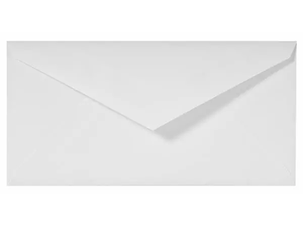 Een Envelop G.Lalo bank DL 110x220mm gegomd gevergeerd wit pak à 25 stuks koop je bij Van Leeuwen Boeken- en kantoorartikelen