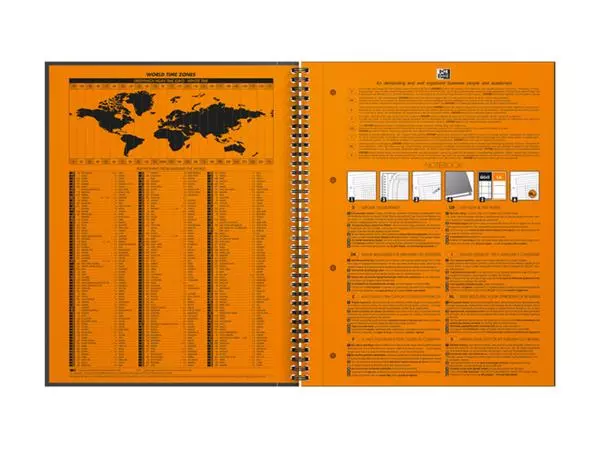 Een SPIRAALBLOK OXF INTERNATIONAL NOTEBOOK A4+ RT 5MM koop je bij Kantoorvakhandel van der Heijde