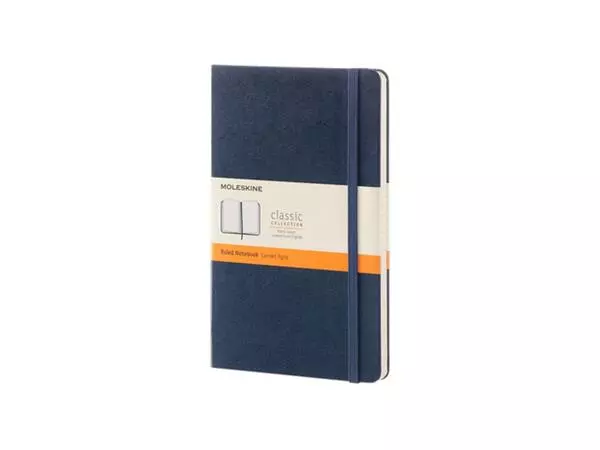 Een Notitieboek Moleskine large 130X210mm lijn hard cover sapphire blue koop je bij KantoorProfi België BV