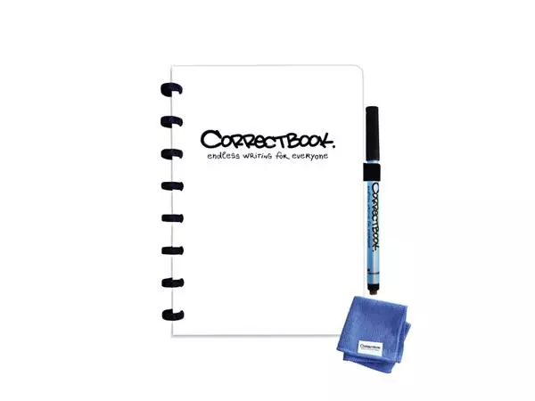 Buy your Notebook Correctbook A5 line 40 pages inspirational white at QuickOffice BV