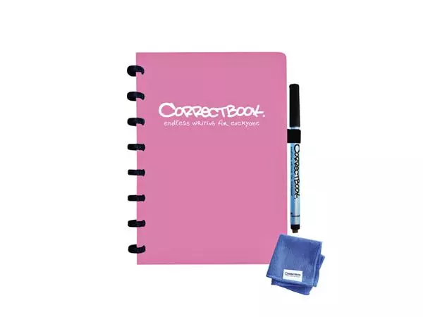 Een Notitieboek Correctbook A5 lijn 40blz blossom pink koop je bij Totaal Kantoor Goeree