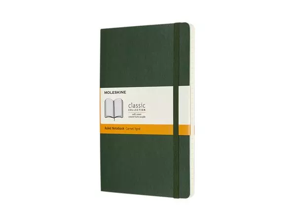 Een Notitieboek Moleskine large 130x210mm lijn soft cover myrtle green koop je bij EconOffice