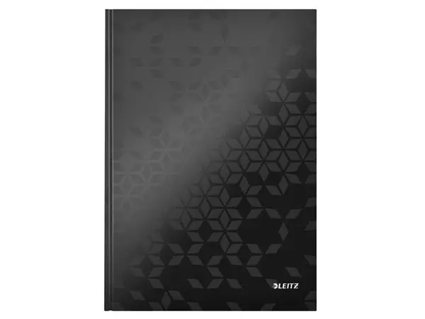 Een Notitieboek Leitz WOW A4 160blz 90gr lijn zwart koop je bij Kantoorvakhandel van der Heijde