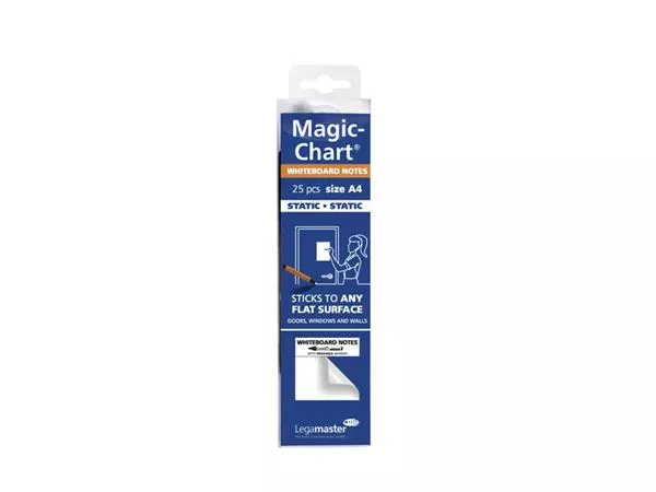 Een Magic-chart notes Legamaster whiteboard 20x30cm wit 25 vel koop je bij NiceSupplies.nl