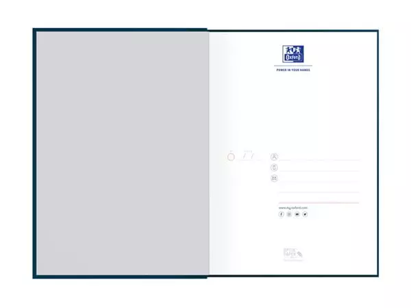 Een Notitieboek Oxford Office Essentials A5 96vel lijn zwart koop je bij KantoorProfi België BV