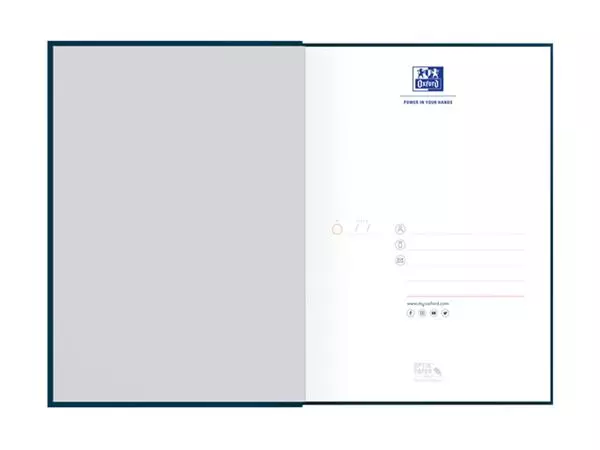 Een Notitieboek Oxford Office Essentials A5 96vel lijn blauw koop je bij KantoorProfi België BV