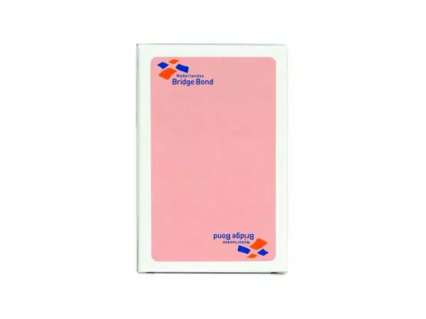Een Speelkaarten bridgebond roze koop je bij Totaal Kantoor Goeree
