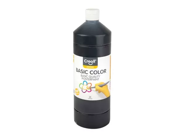 Een Plakkaatverf Creall basic zwart 1000ml koop je bij QuickOffice BV