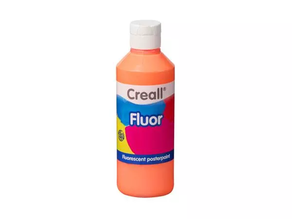 Een Plakkaatverf Creall fluor oranje 250ml koop je bij Van Hoye Kantoor BV