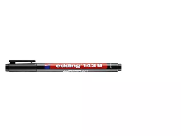 Een Viltstift edding 143 schuin 1-3mm zwart koop je bij Buro De Peuter