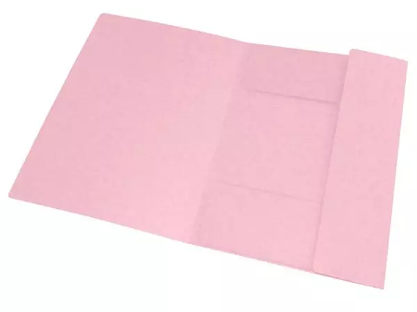 Een Elastomap Oxford Top File+ A4 3 kleppen 390gr pastel roze koop je bij Kantoorvakhandel van der Heijde