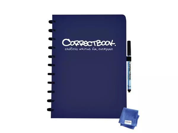 Een Notitieboek Correctbook A4 lijn 40blz midnight blue koop je bij Goedkope Kantoorbenodigdheden