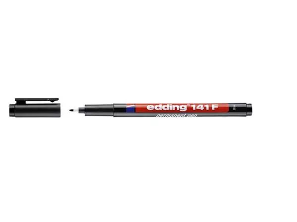 Een VILTSTIFT EDDING 141 ROND 0.6MM ZWART koop je bij Kantoorvakhandel van der Heijde