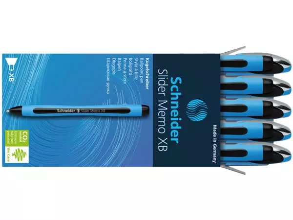 Een Stylo bille Schneider Slider Memo XB noir koop je bij QuickOffice BV